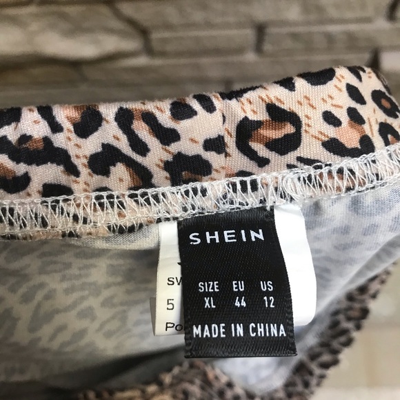 SHEIN Hi Rise Leggings Leopard Print XL - Picture 5 of 7